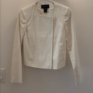Ann Taylor white zip jacket